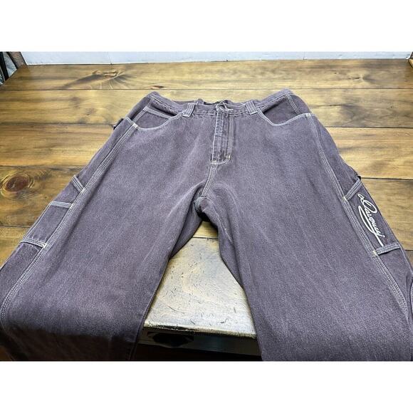 Vintage Davoucci Brown Hip Hop Jnco Style Men’s Jeans Size 34x32 - Picture 3 of 11